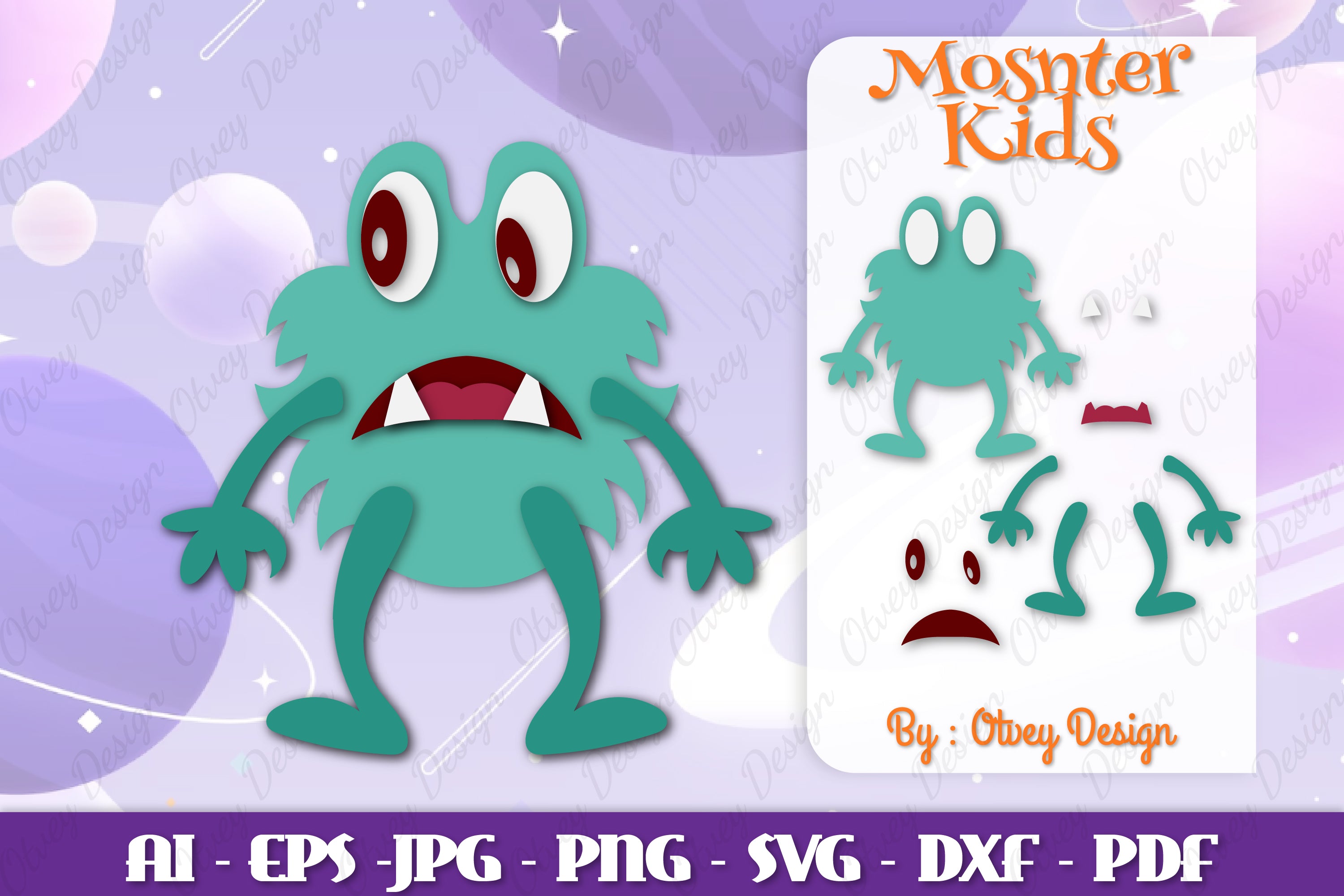 Monster Kids SVG Bundle 13 - CraftNest - Digital Crafting and Art