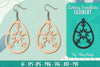 Snowflake Earring Lasercut SVG Bundle