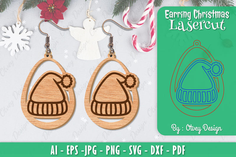 Christmas Earrings SVG Bundle 82 - CraftNest - Digital Crafting and Art
