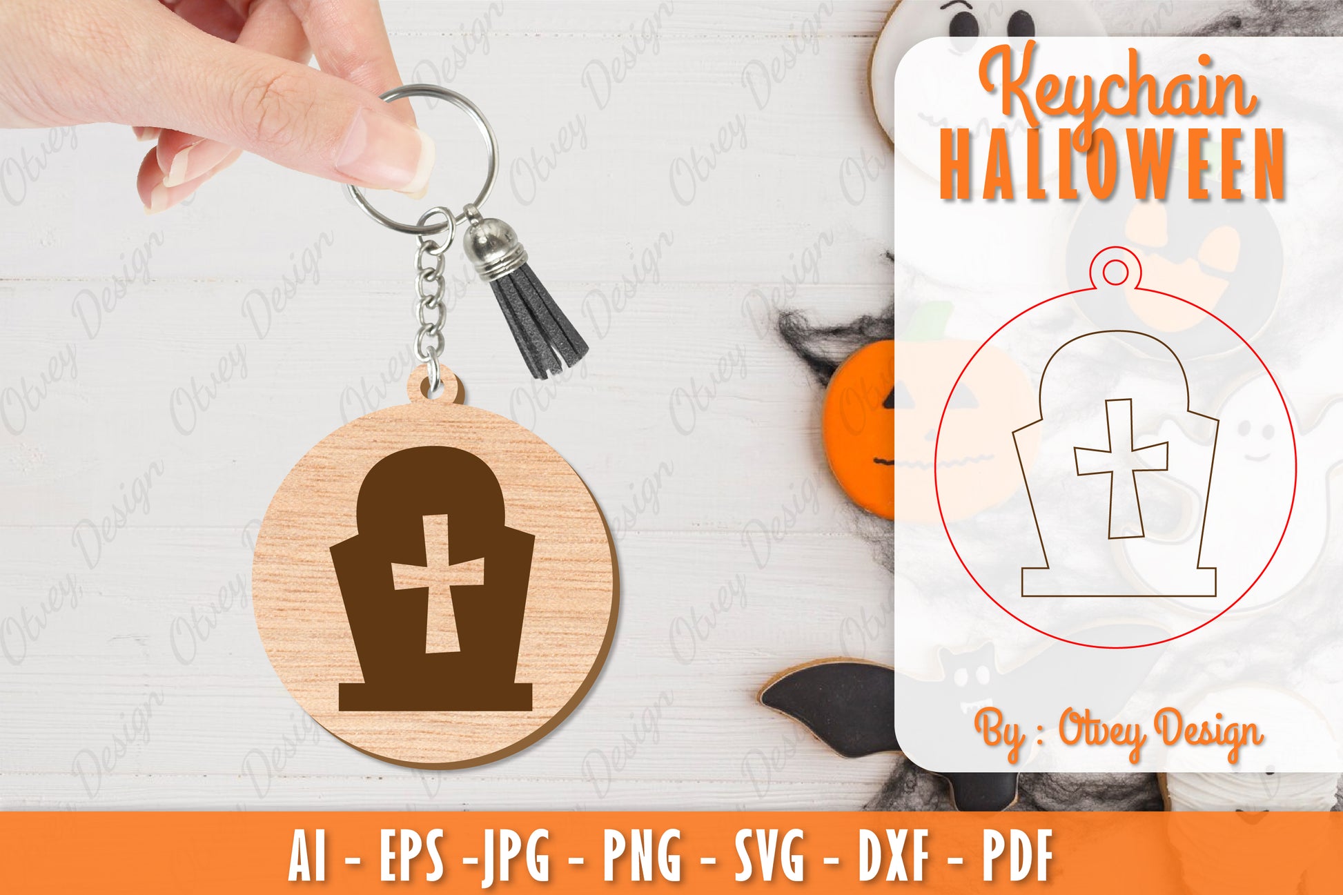 Keychain Halloween Lasercut SVG Bundle 33 - CraftNest - Digital Crafting and Art