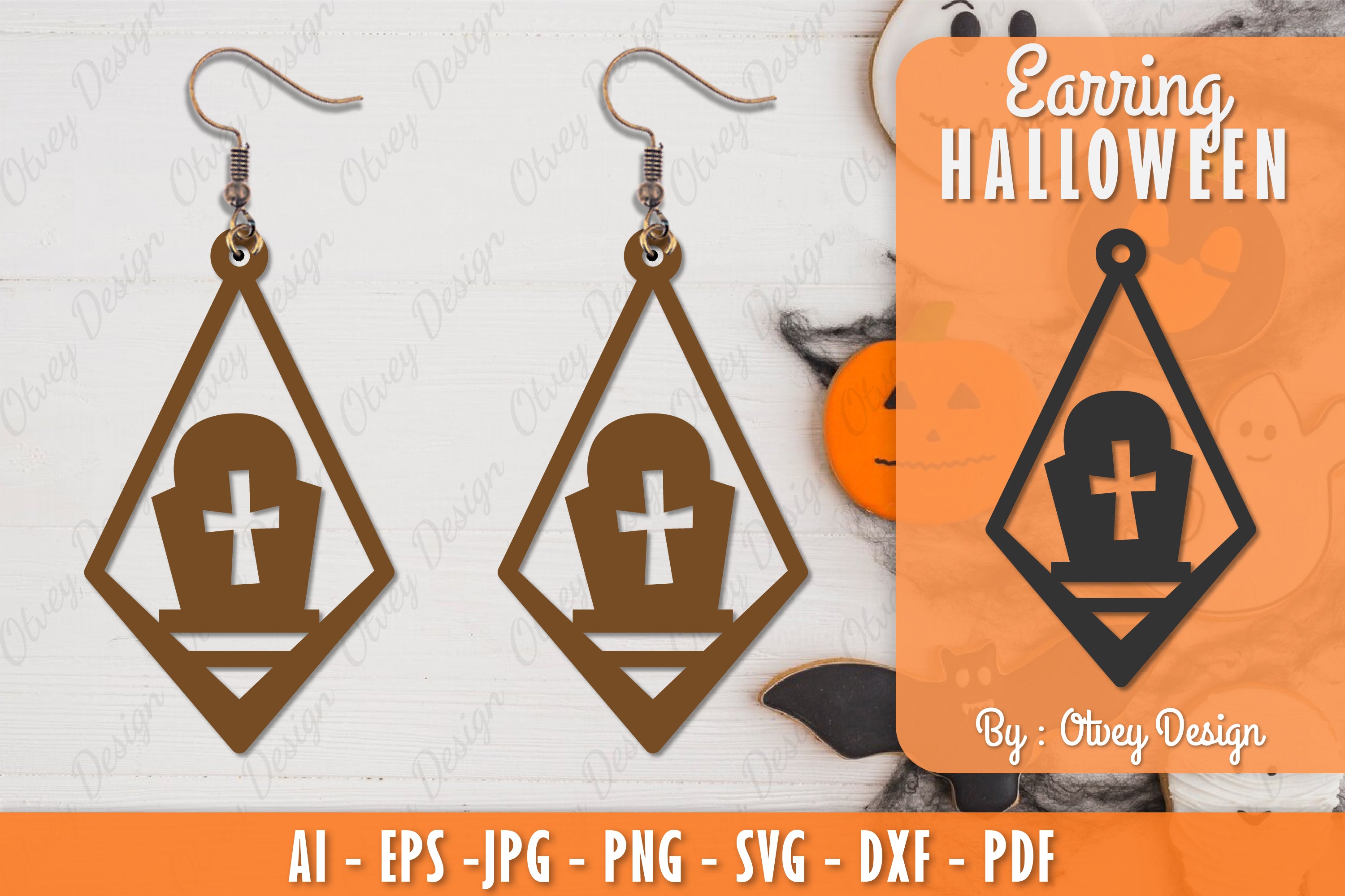 Earring Halloween Lasercut SVG Bundle 121 - CraftNest - Digital Crafting and Art