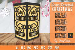 Christmas Lamp Lasercut SVG Bundle 5 - CraftNest - Digital Crafting and Art