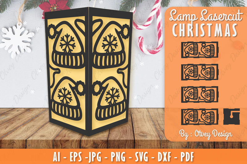 Christmas Lamp Lasercut SVG Bundle 5 - CraftNest - Digital Crafting and Art