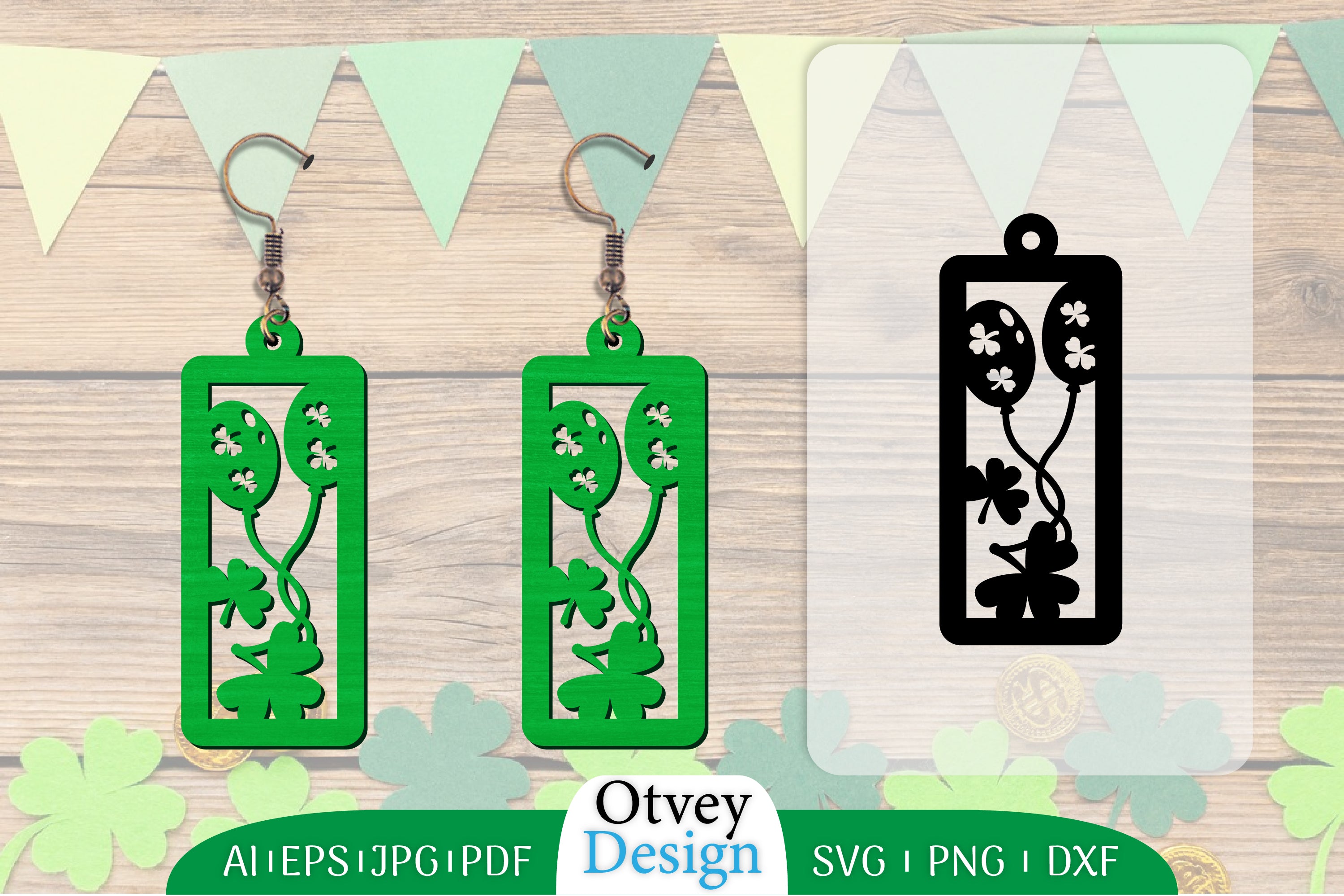 St Patrick's Day Earring Lasercut SVG Bundle 79 - CraftNest - Digital Crafting and Art