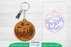 Keychain Sunset Mountain Lasercut SVG Bundle