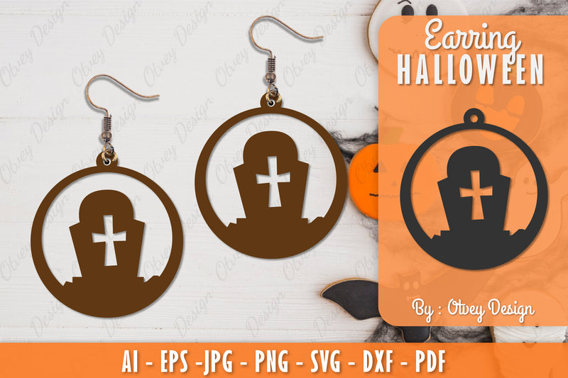 Earring Halloween Lasercut SVG Bundle 179 - CraftNest - Digital Crafting and Art