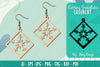 Snowflake Earring Lasercut SVG Bundle
