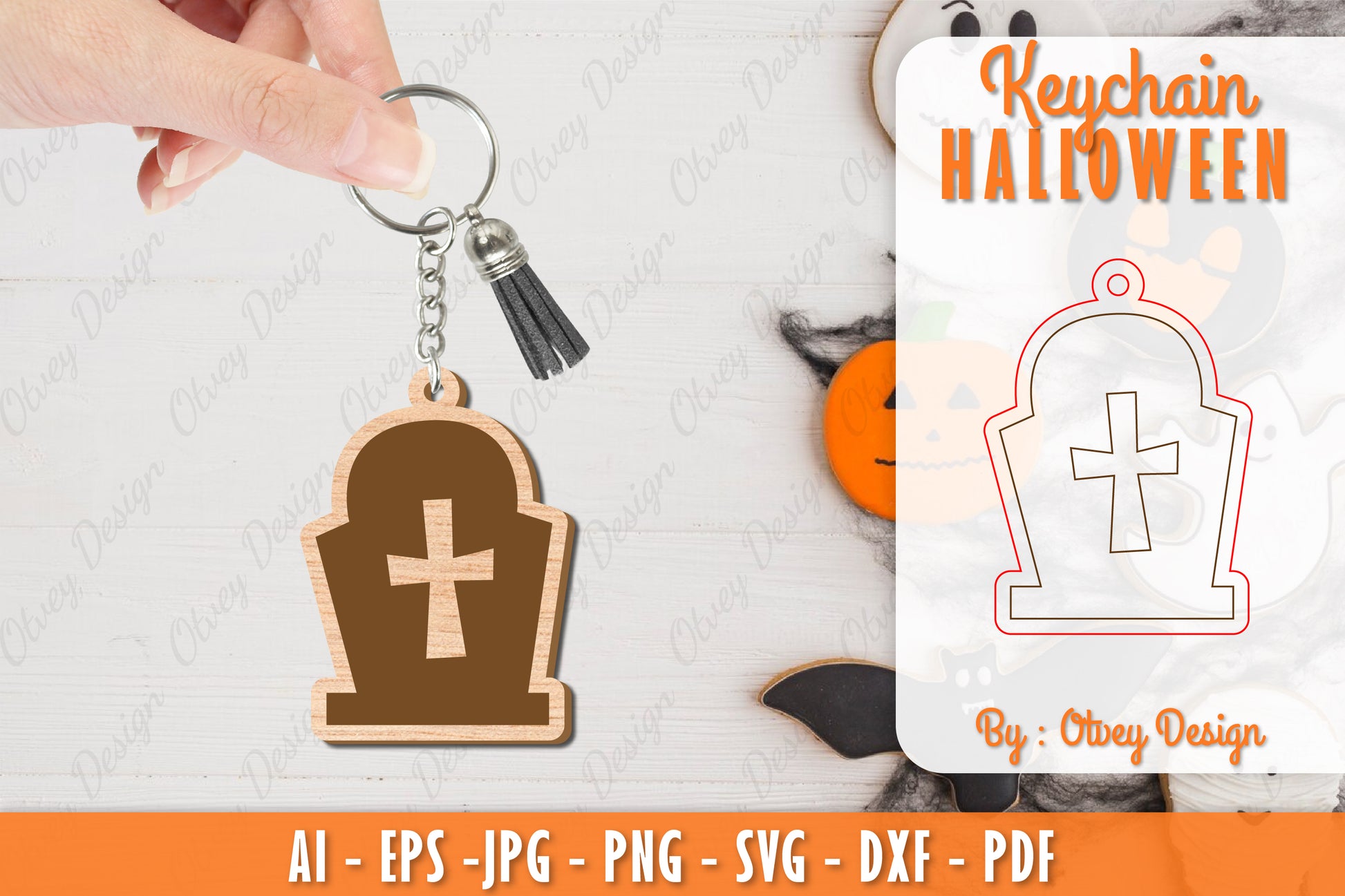 Keychain Halloween Lasercut SVG Bundle 5 - CraftNest - Digital Crafting and Art