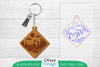 Keychain Sunset Mountain Lasercut SVG Bundle