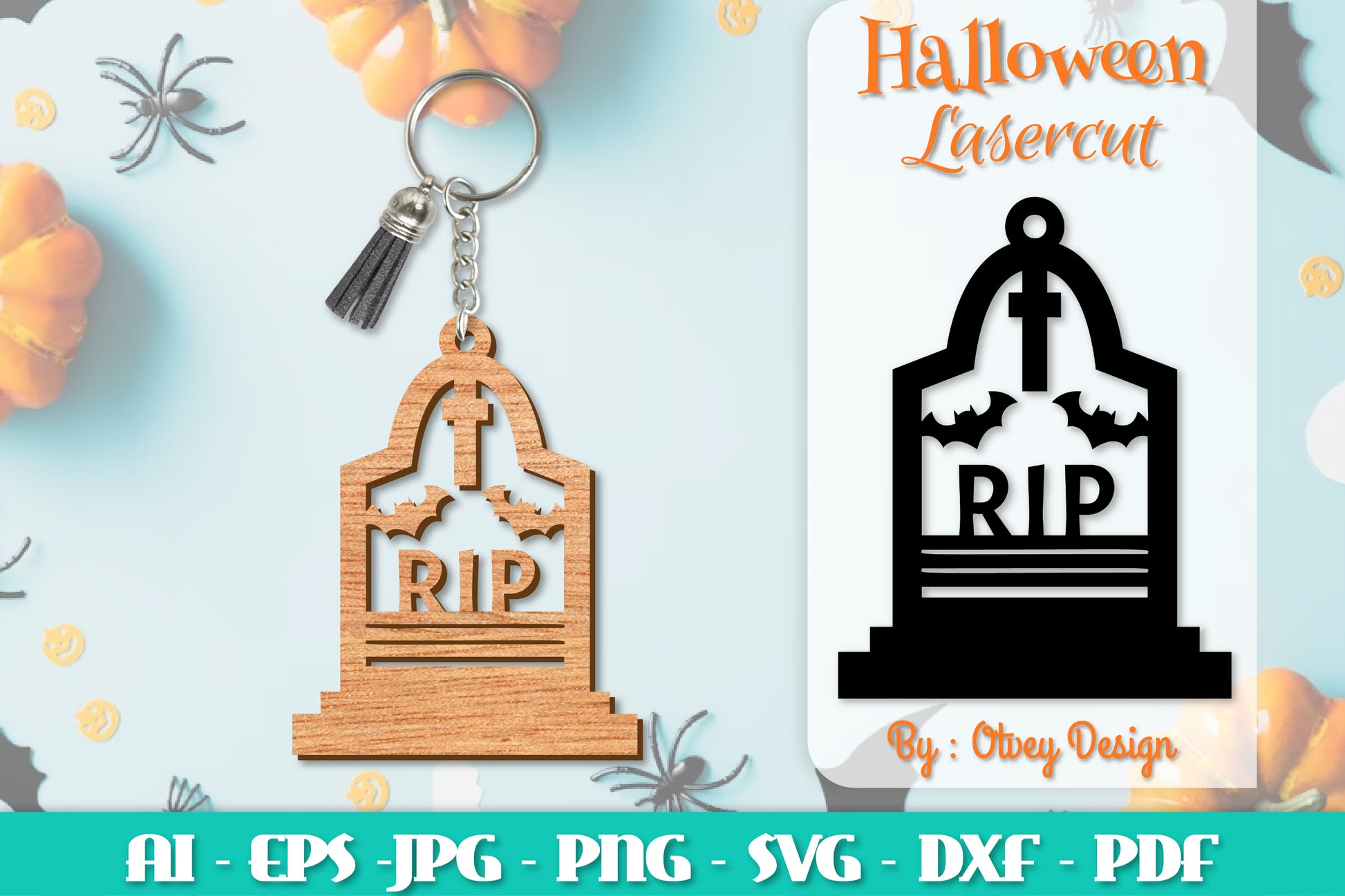 Keychain Halloween Lasercut SVG Bundle 237 - CraftNest - Digital Crafting and Art