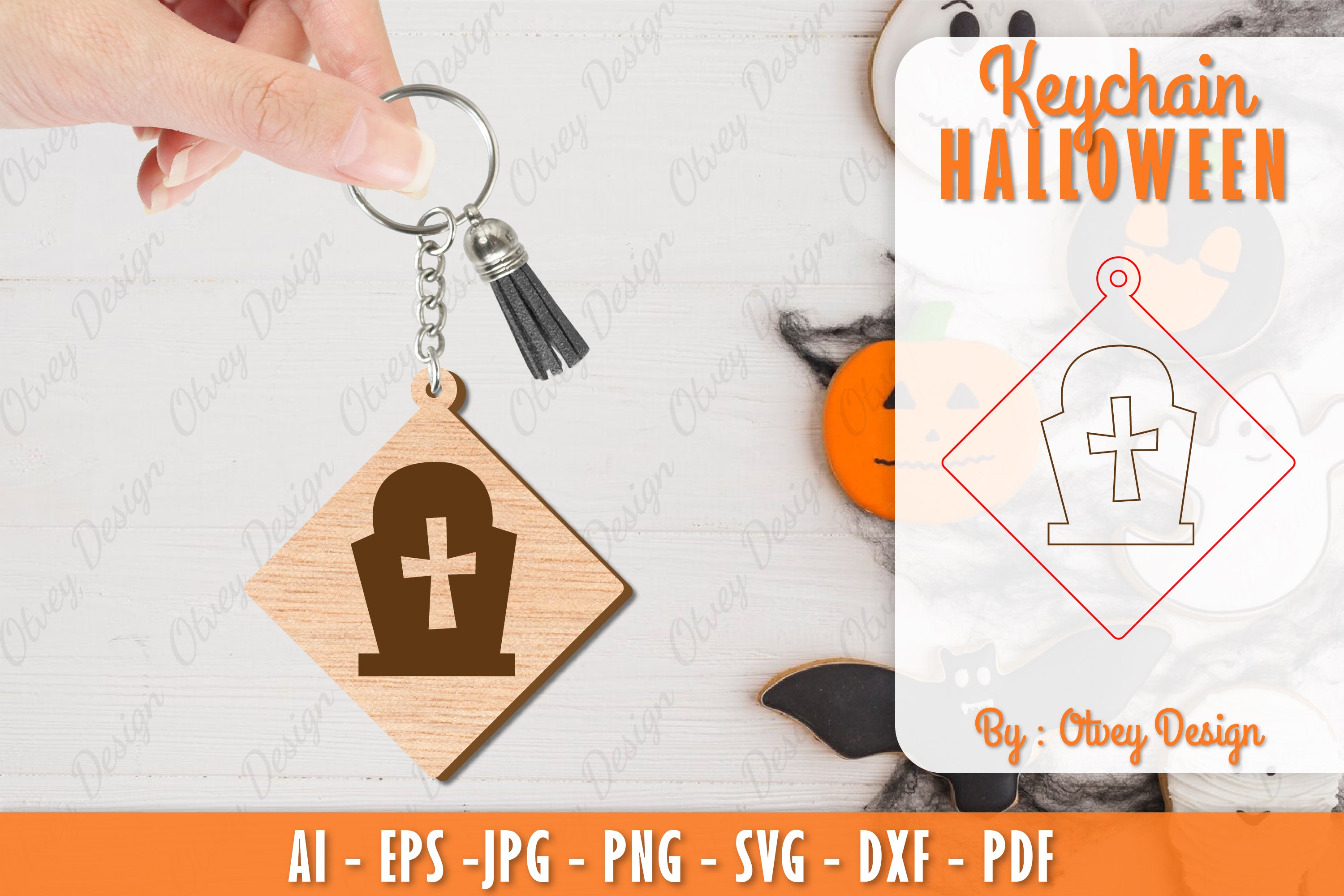 Keychain Halloween Lasercut SVG Bundle 115 - CraftNest - Digital Crafting and Art