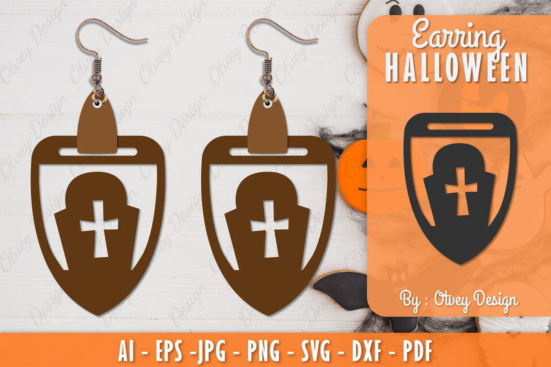 Earring Halloween Lasercut SVG Bundle 237 - CraftNest - Digital Crafting and Art