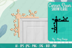 Snowflake Corner Door SVG Bundle 5 - CraftNest - Digital Crafting and Art