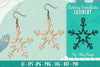 Snowflake Earring Lasercut SVG Bundle
