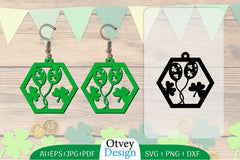 St Patrick's Day Earring Lasercut SVG Bundle 92 - CraftNest - Digital Crafting and Art