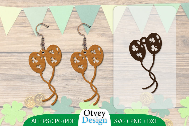 St Patrick's Day Earring SVG Bundle 4 - CraftNest - Digital Crafting and Art