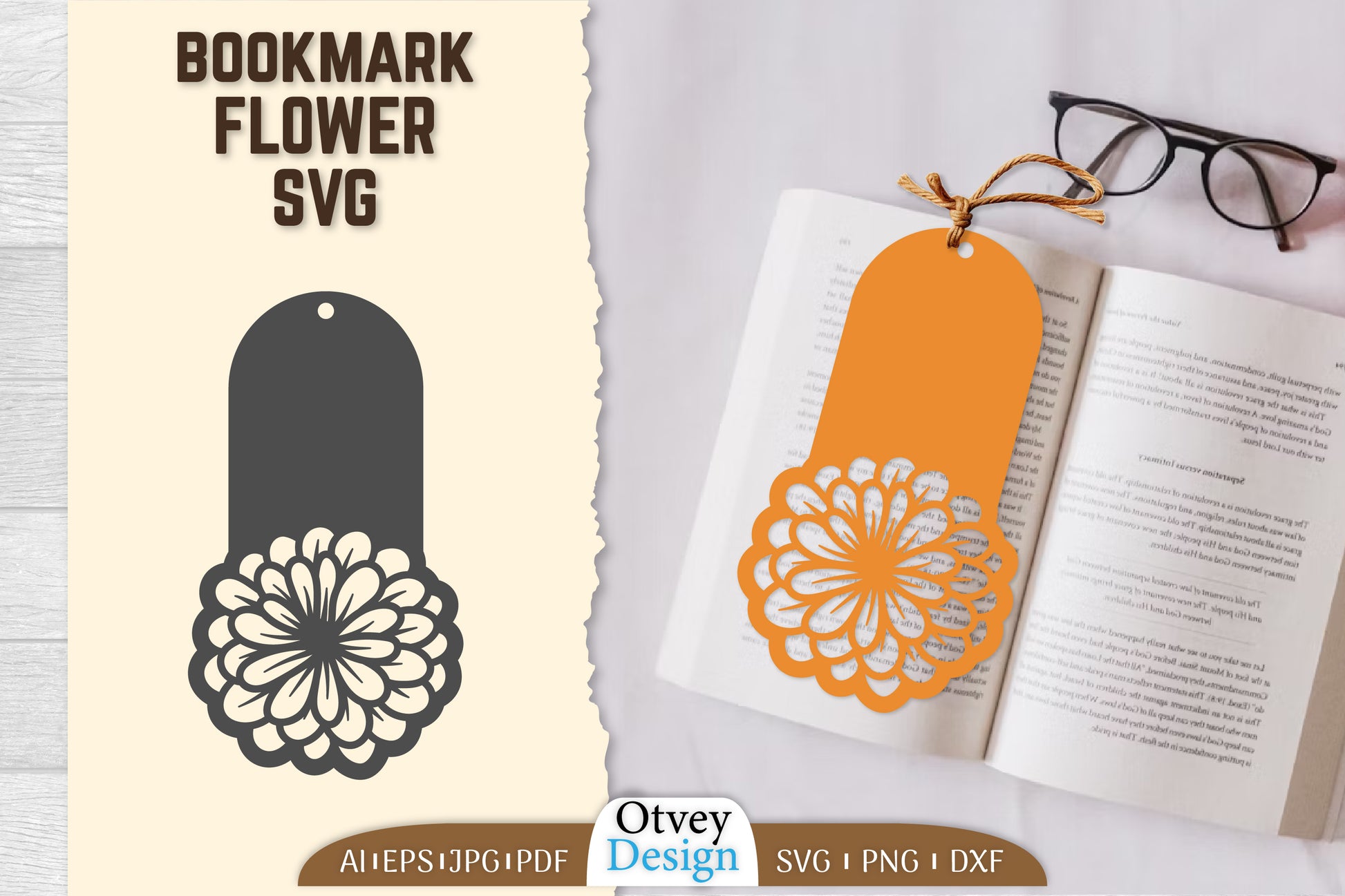 Flower Bookmark SVG Bundle 2 - CraftNest - Digital Crafting and Art