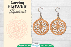 Earring Flower Lasercut SVG Bundle 28 - CraftNest - Digital Crafting and Art