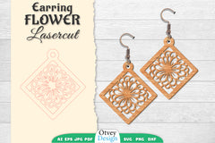 Earring Flower Lasercut SVG Bundle 43 - CraftNest - Digital Crafting and Art