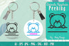 Animals Peeking Keychain SVG Bundle