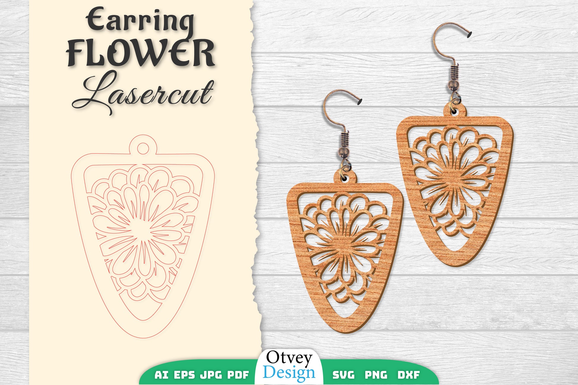 Earring Flower Lasercut SVG Bundle 73 - CraftNest - Digital Crafting and Art