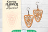 Earring Flower Lasercut SVG Bundle