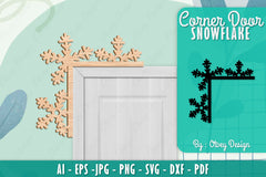 Snowflake Corner Door SVG Bundle 6 - CraftNest - Digital Crafting and Art