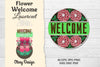 Flower Welcome Lasercut SVG Bundle