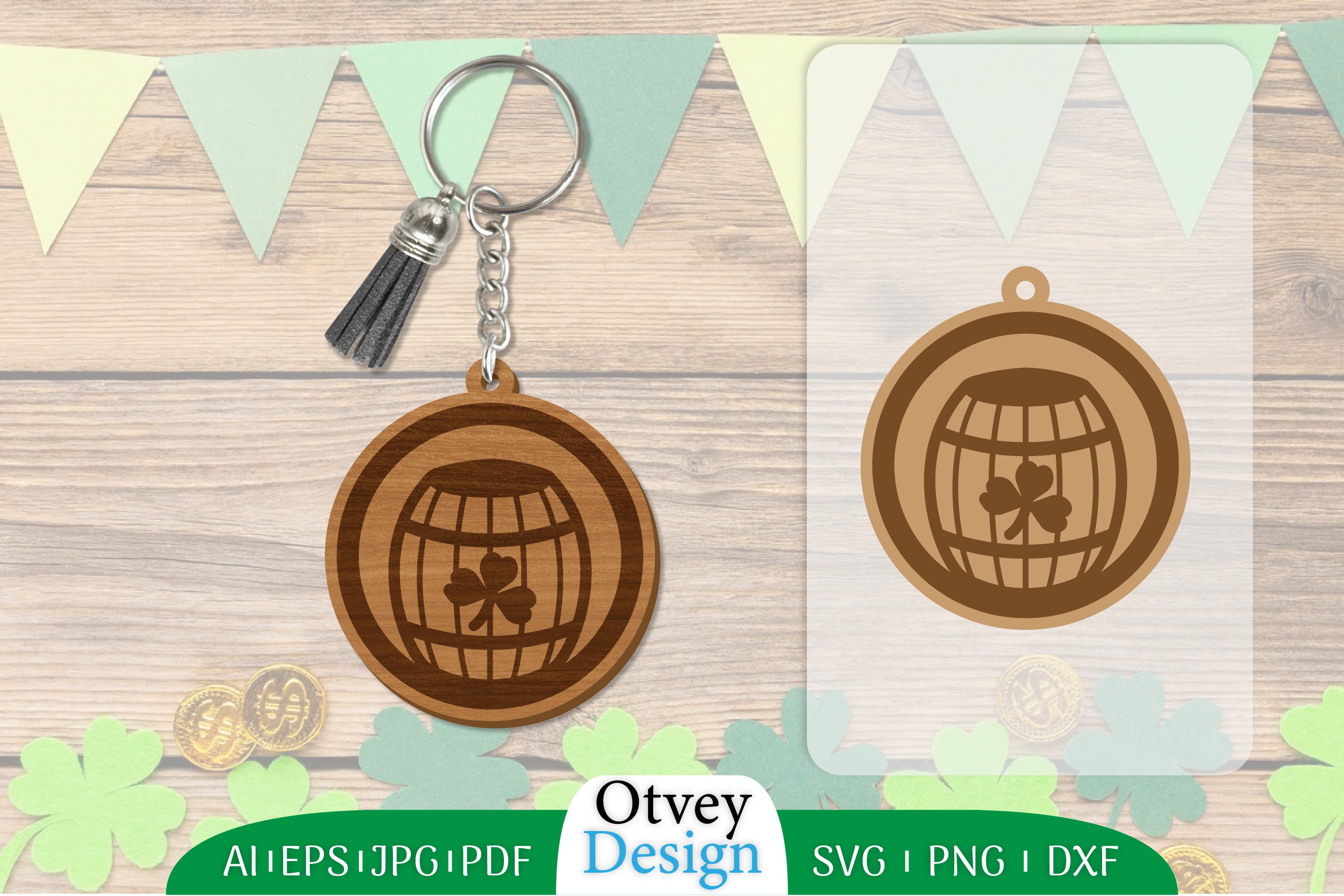 St Patrick's Day Keychain SVG Bundle 25 - CraftNest - Digital Crafting and Art