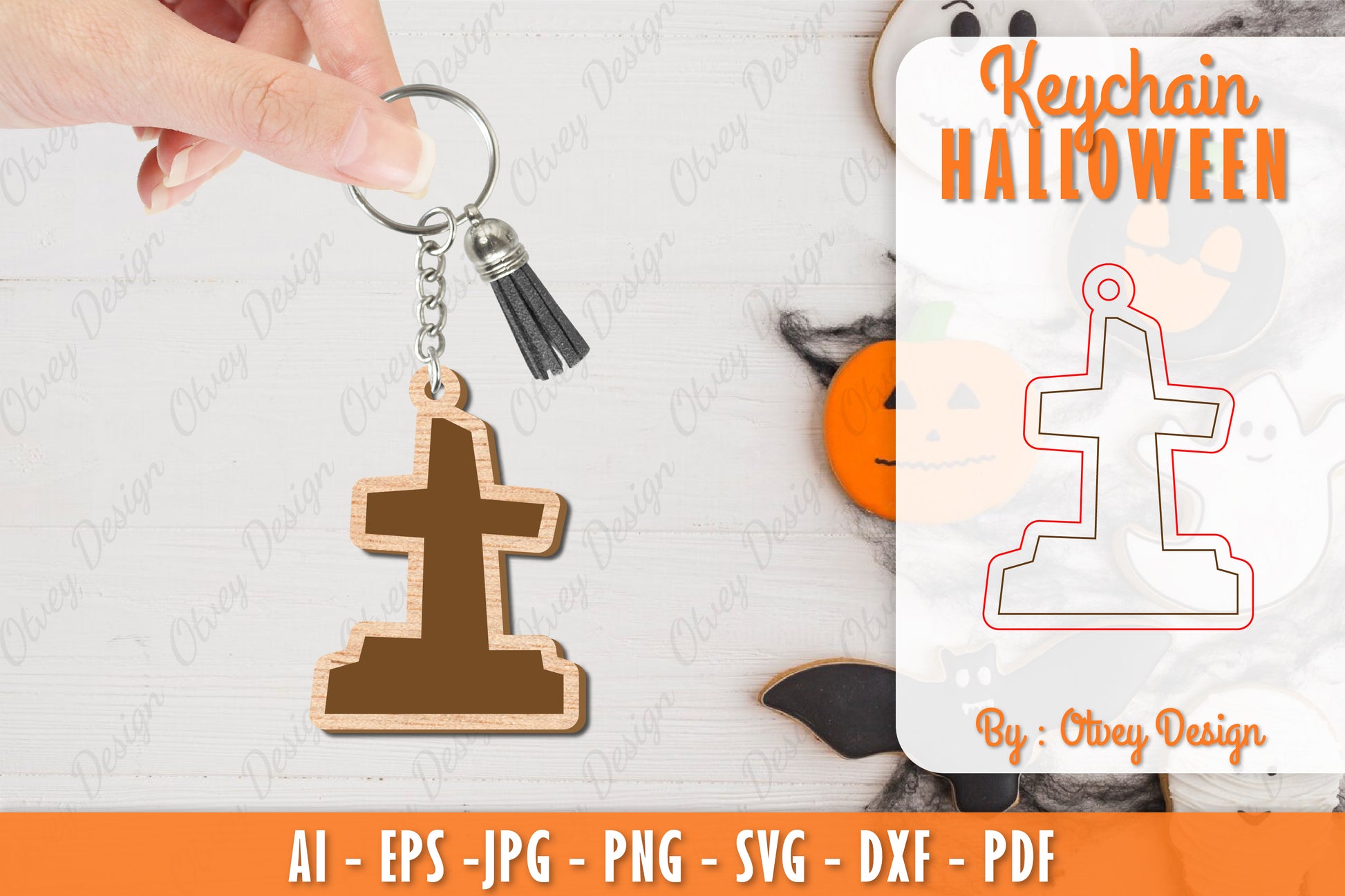 Keychain Halloween Lasercut SVG Bundle 6 - CraftNest - Digital Crafting and Art