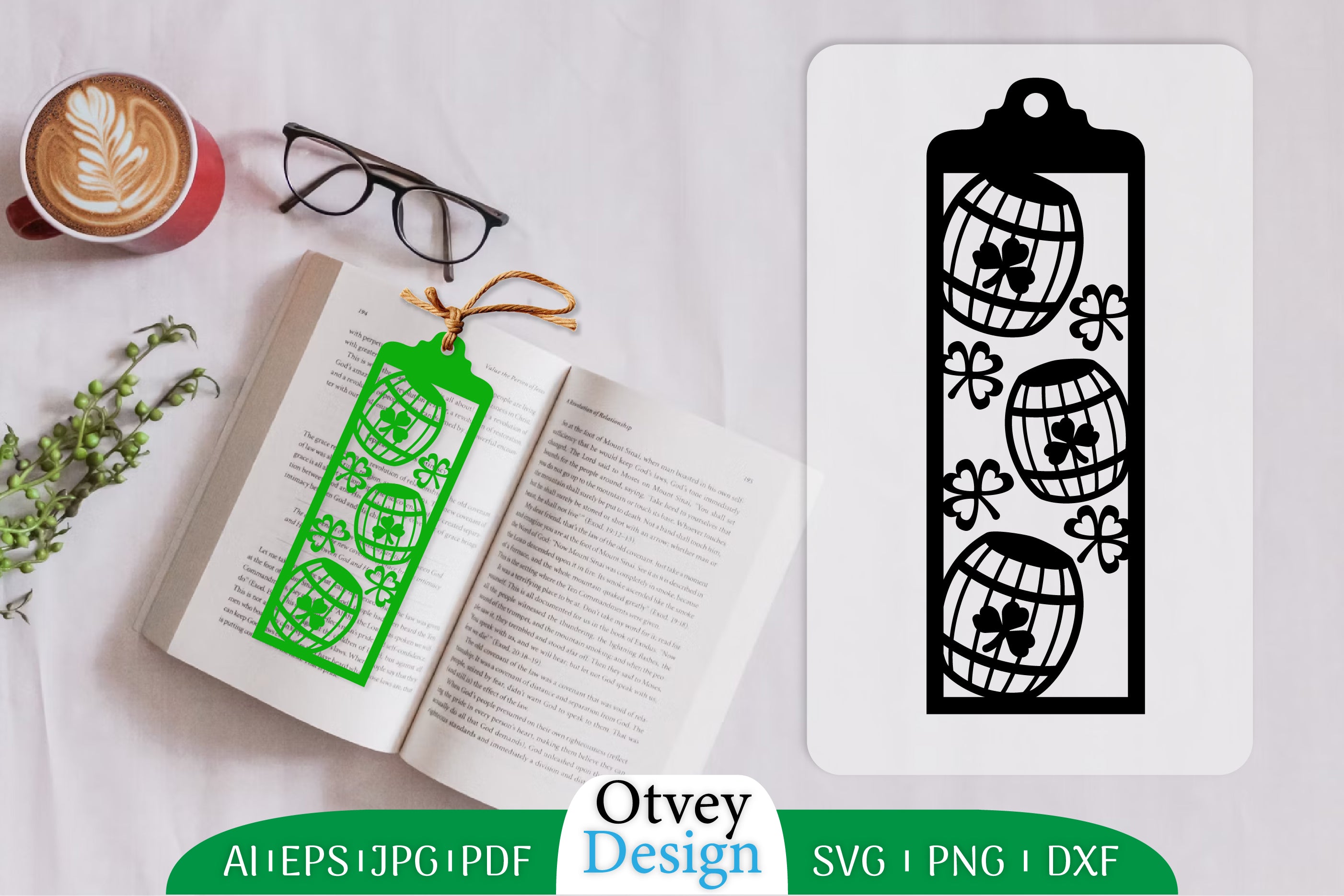 St. Patrick's Day Bookmark SVG Bundle 6 - CraftNest - Digital Crafting and Art