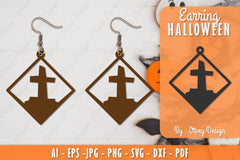 Earring Halloween Lasercut SVG Bundle 209 - CraftNest - Digital Crafting and Art