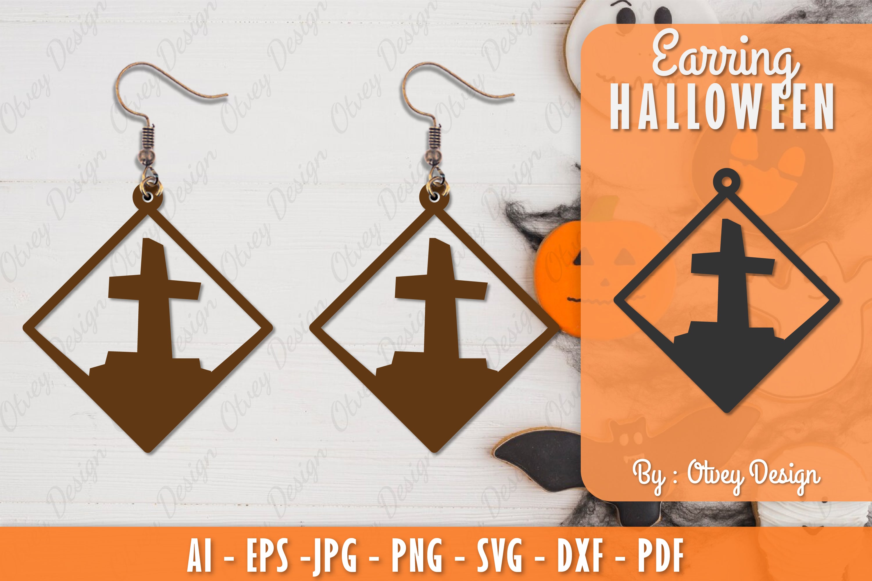 Earring Halloween Lasercut SVG Bundle 209 - CraftNest - Digital Crafting and Art