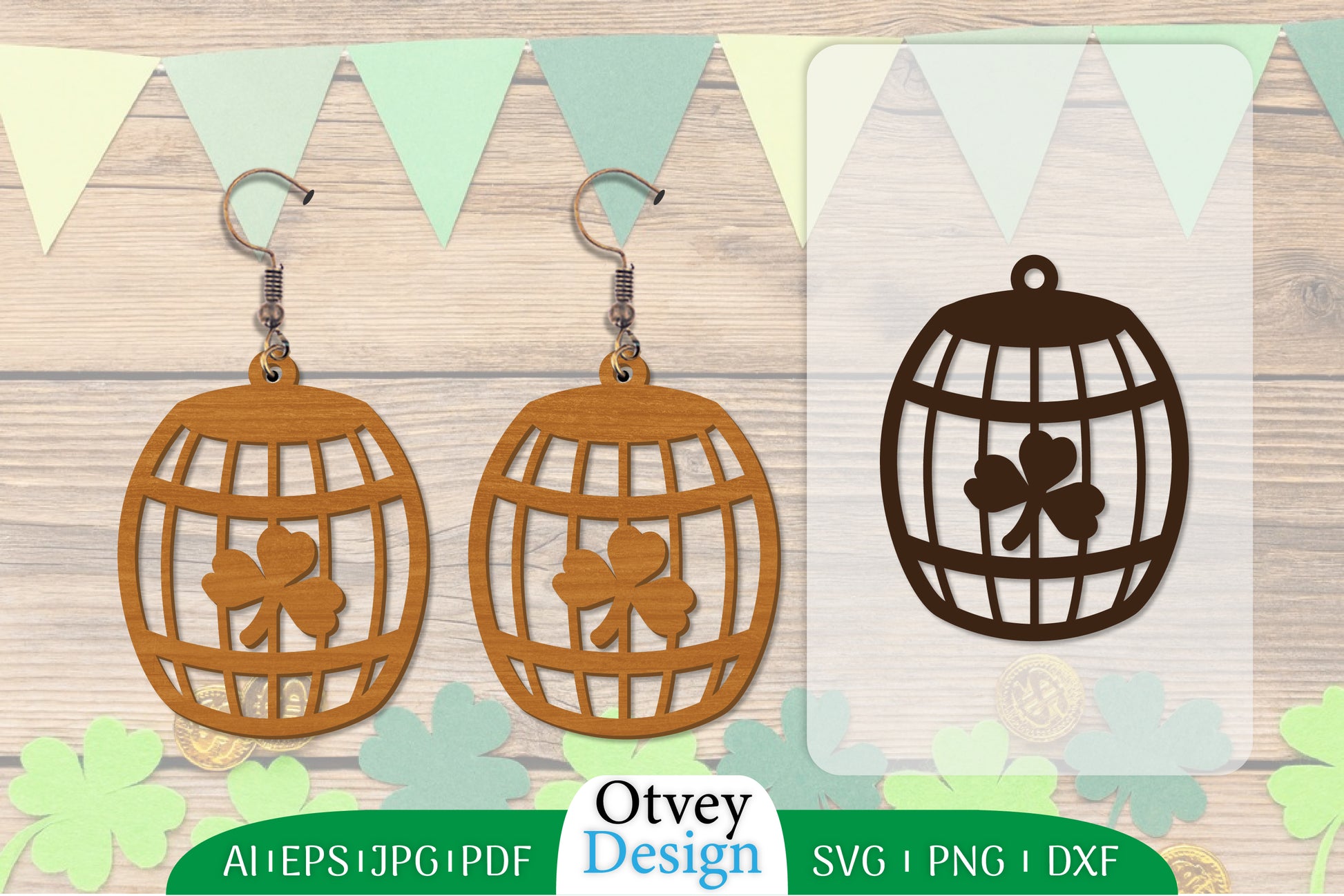 St Patrick's Day Earring Lasercut SVG Bundle 2 - CraftNest - Digital Crafting and Art