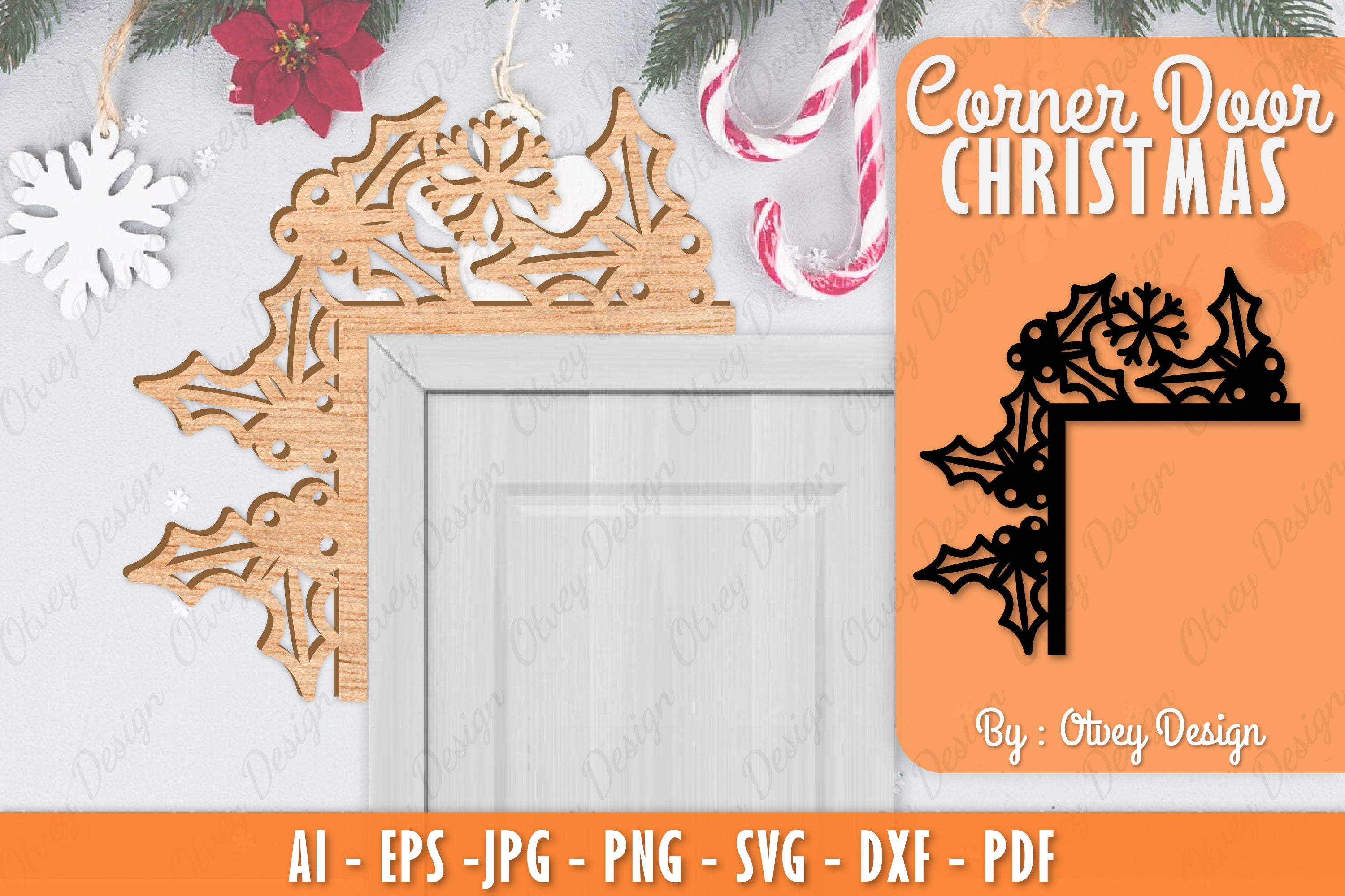 Christmas Corner Door SVG Bundle 6 - CraftNest - Digital Crafting and Art