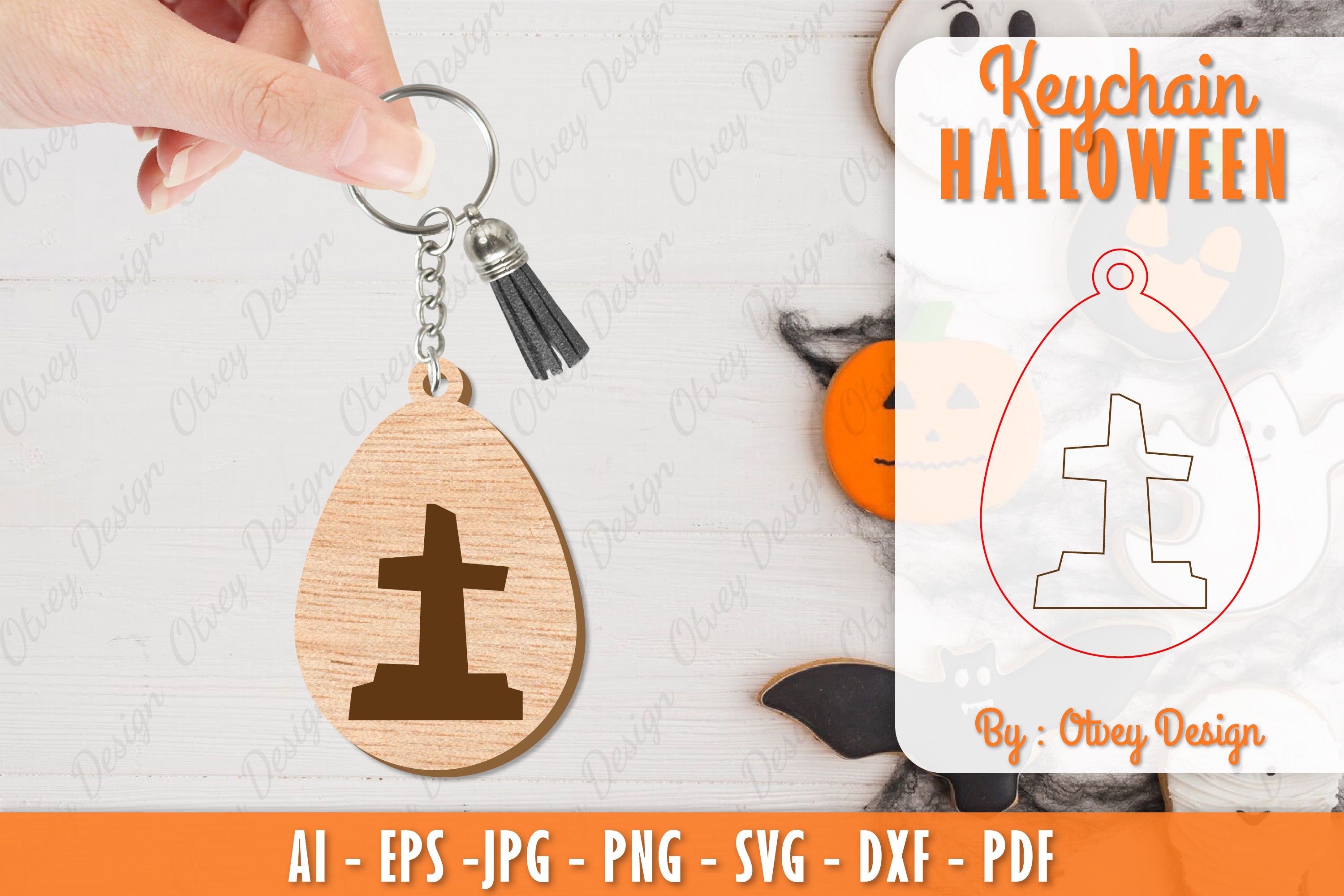 Keychain Halloween Lasercut SVG Bundle 60 - CraftNest - Digital Crafting and Art