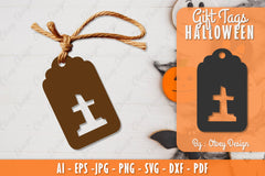 Halloween Gift Tags SVG Bundle 6 - CraftNest - Digital Crafting and Art
