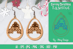 Christmas Earrings SVG Bundle 83 - CraftNest - Digital Crafting and Art