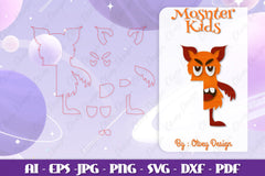 Monster Kids Corner Door Lasercut SVG Bundle 15 - CraftNest - Digital Crafting and Art
