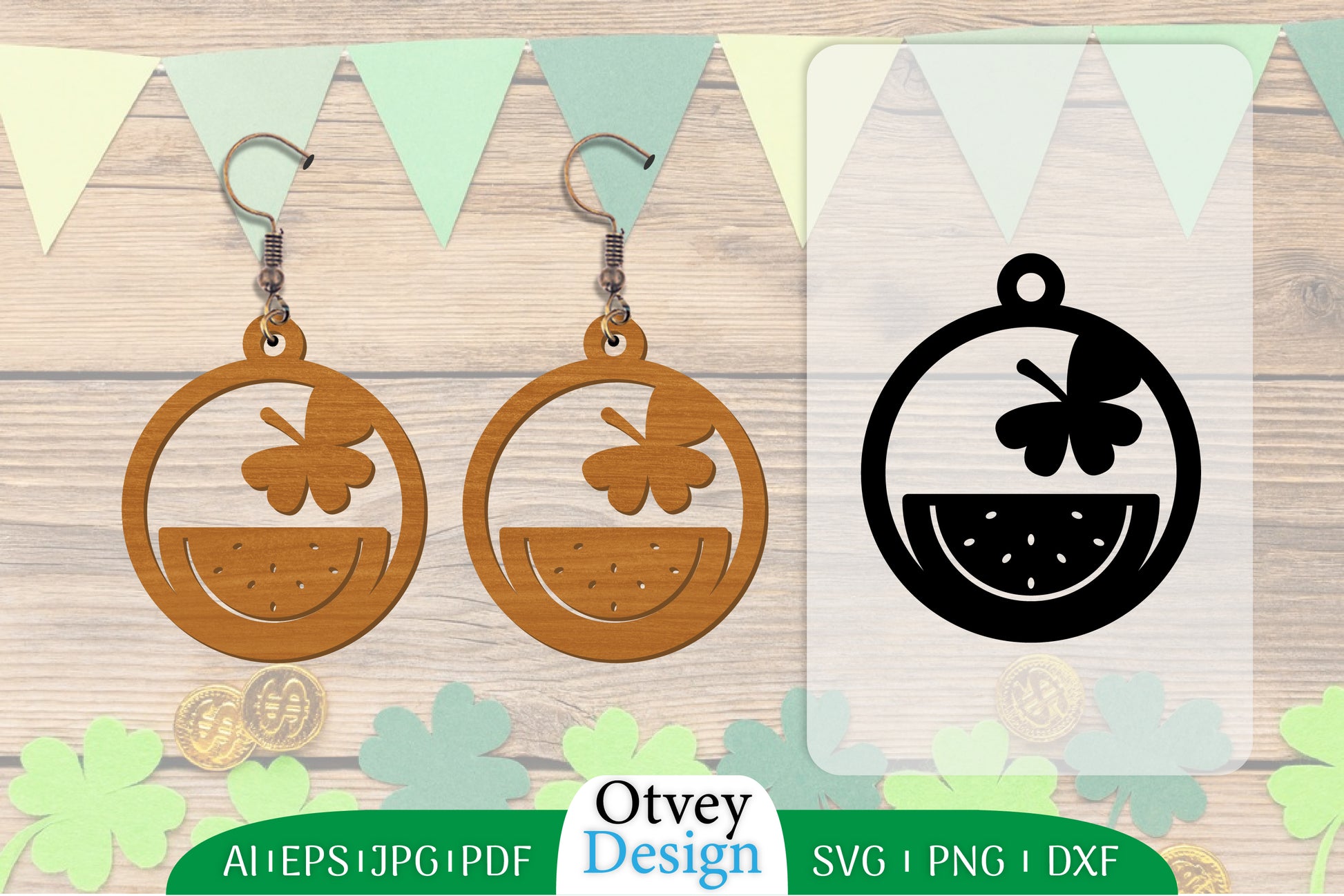 St Patrick's Day Earring Lasercut SVG Bundle 23 - CraftNest - Digital Crafting and Art