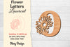 Flower Letters Laser Cut File SVG Bundle