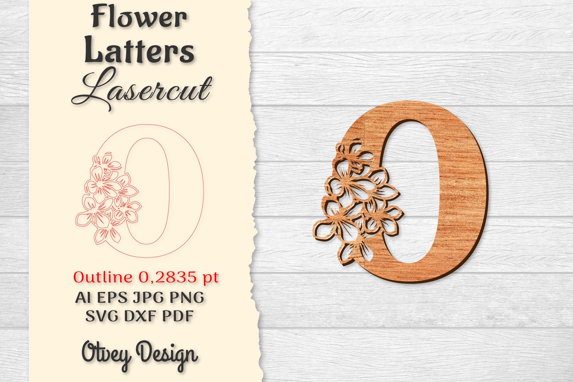 Flower Letters Laser Cut File SVG Bundle 138 - CraftNest - Digital Crafting and Art