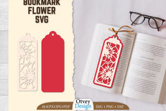 Flower Bookmark SVG Bundle 5 - CraftNest - Digital Crafting and Art