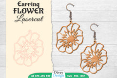 Earring Flower Lasercut SVG Bundle 15 - CraftNest - Digital Crafting and Art