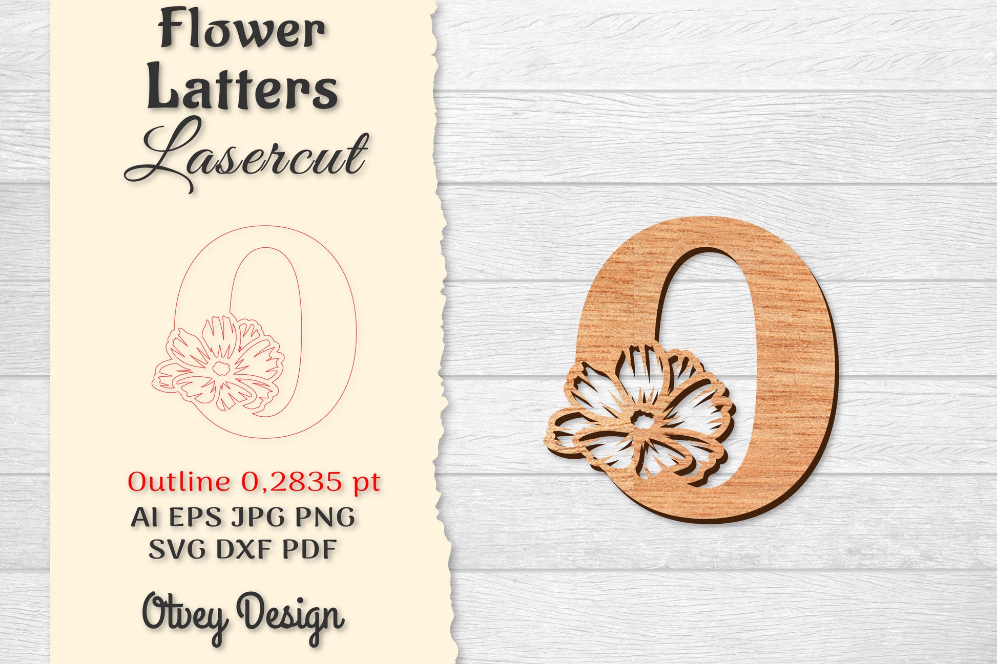 Flower Letters Laser Cut File SVG Bundle 53 - CraftNest - Digital Crafting and Art