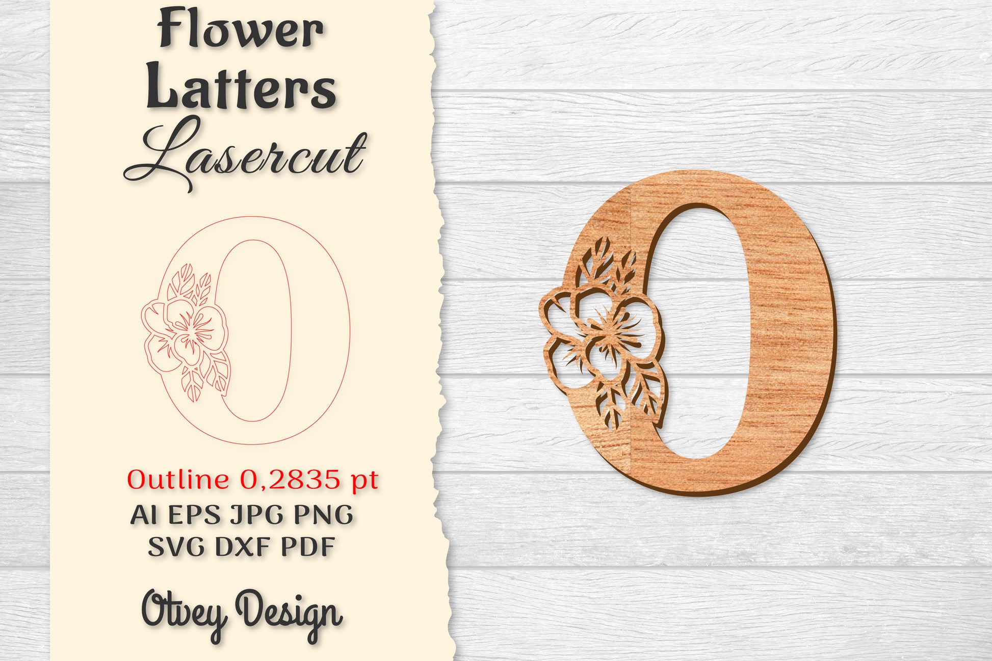Flower Letters Laser Cut SVG Bundle 82 - CraftNest - Digital Crafting and Art
