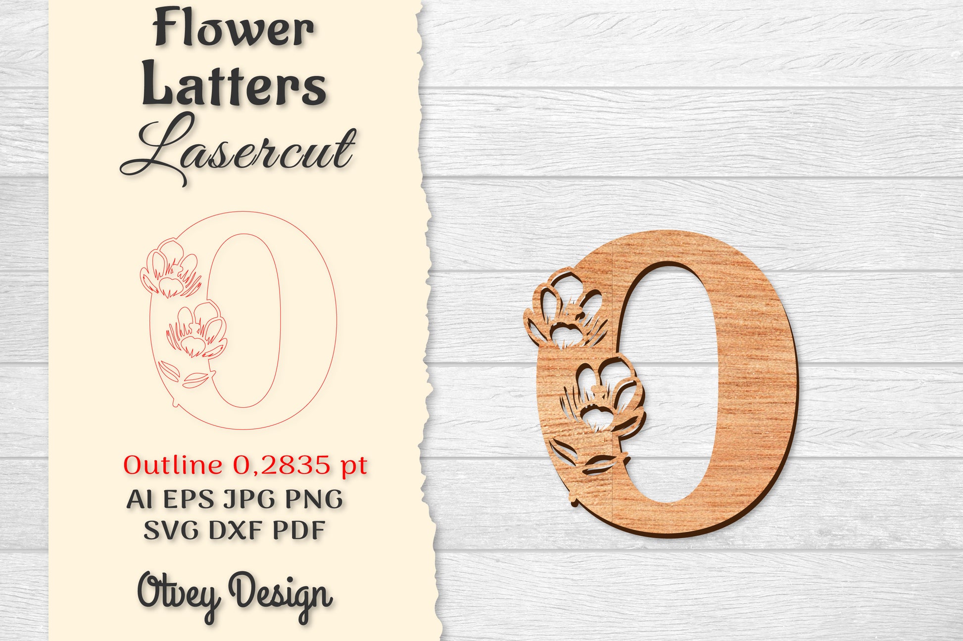 Flower Letters Laser Cut SVG Bundle 98 - CraftNest - Digital Crafting and Art