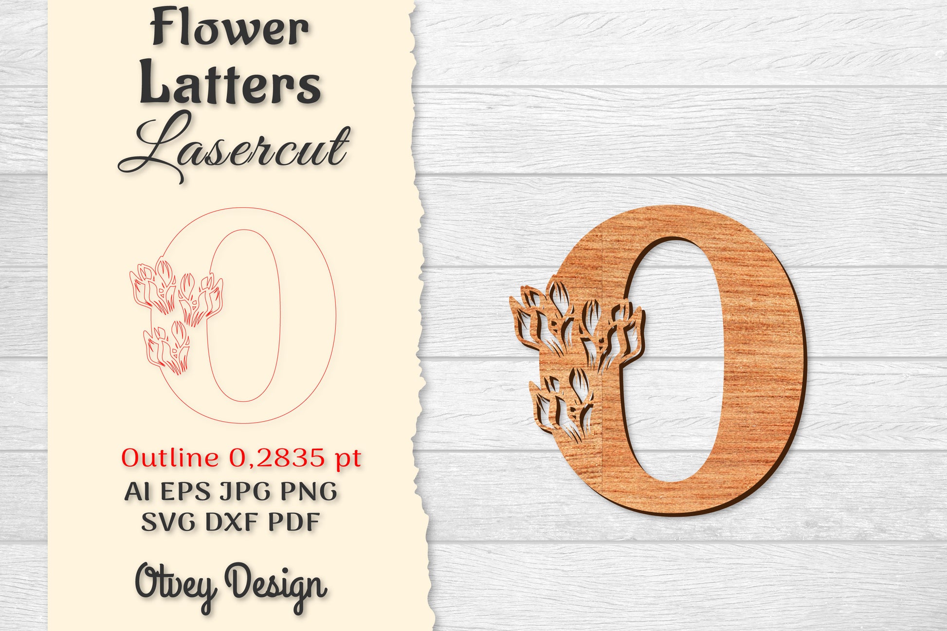 Flower Letters Laser Cut SVG Bundle 116 - CraftNest - Digital Crafting and Art