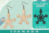 Snowflake Earring Lasercut SVG Bundle
