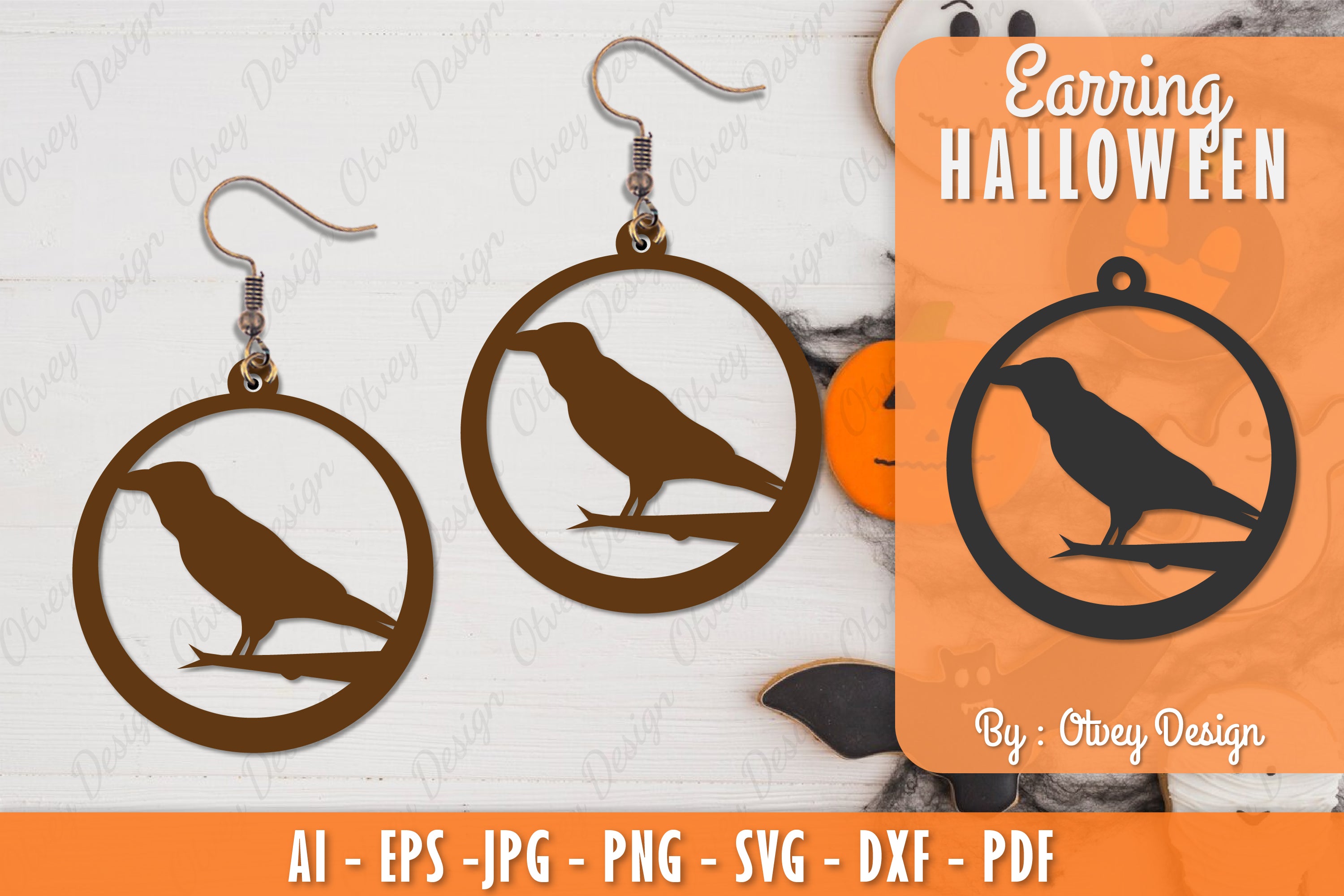Earring Halloween Lasercut SVG Bundle 181 - CraftNest - Digital Crafting and Art